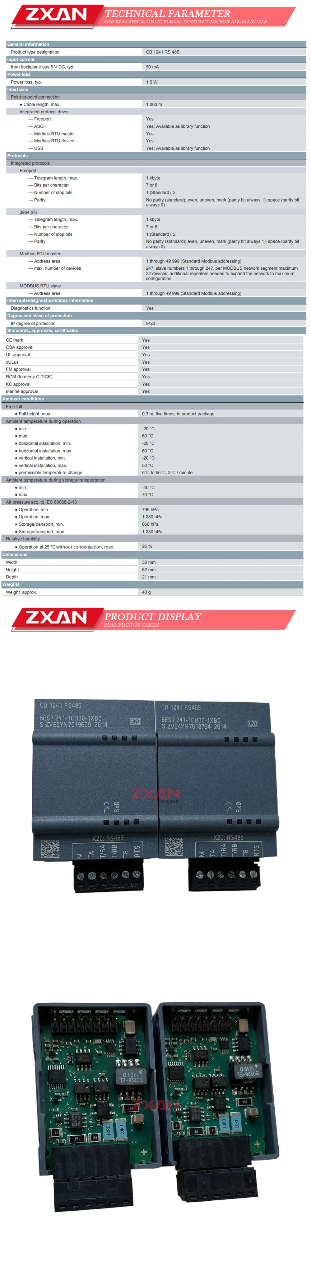 Siemens 6ES7241-1CH30-1XB0 Description