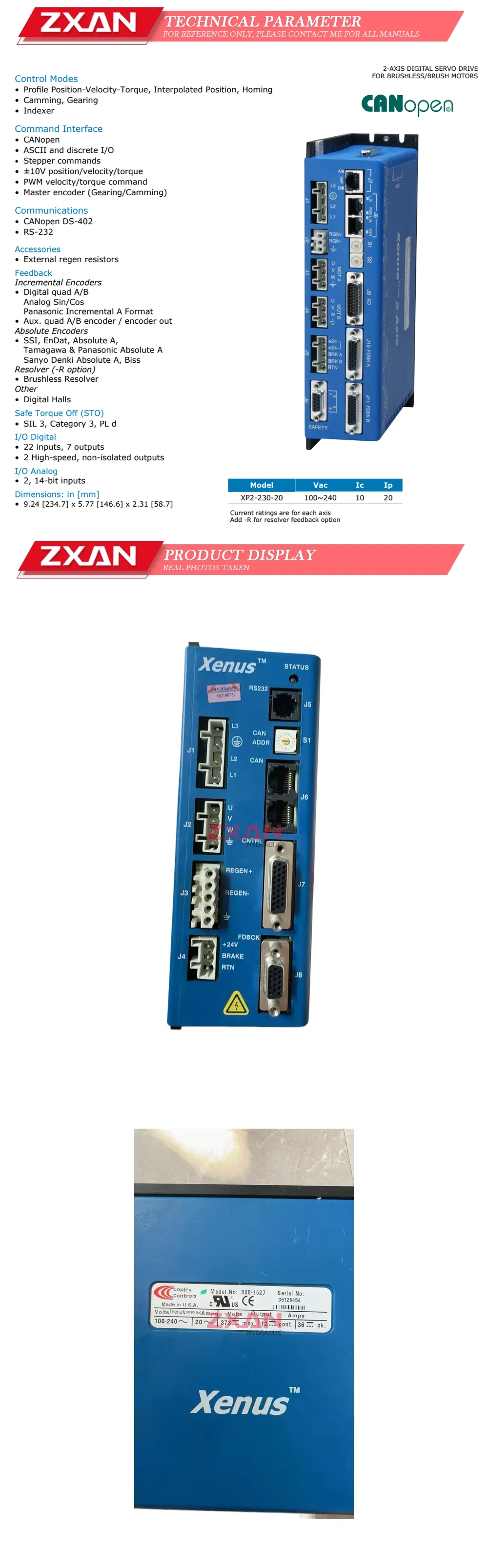Xenus 800-1627 Description
