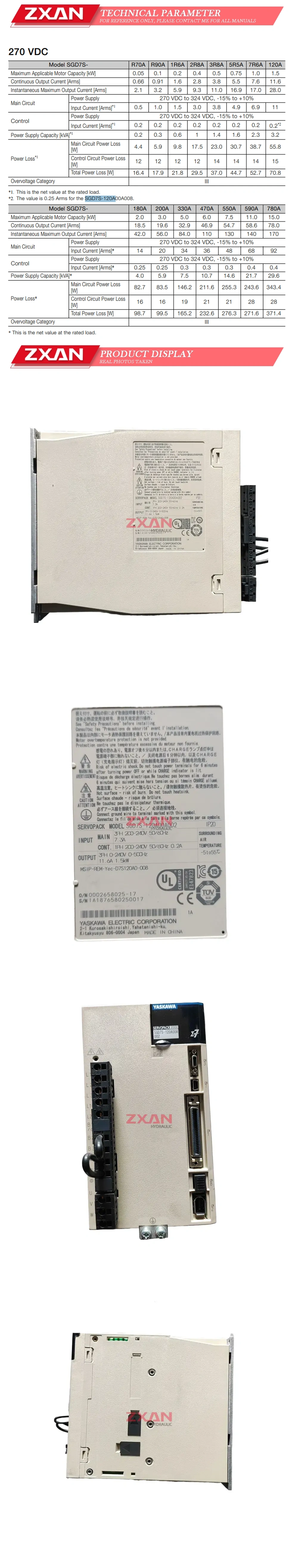 Yaskawa SGD7S-120A00A002 Description