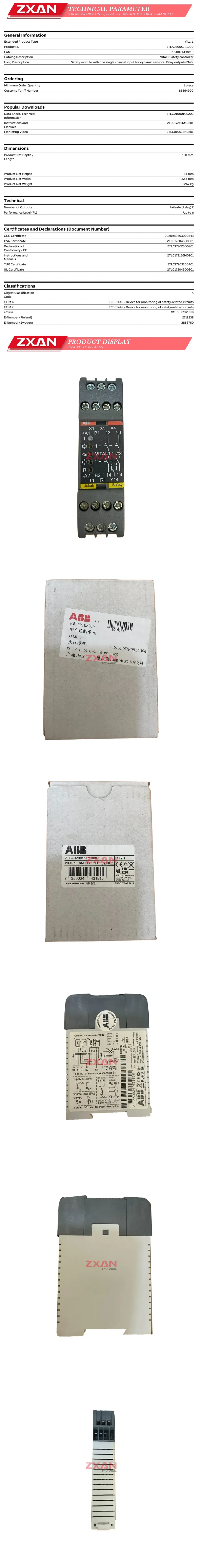 ABB 2TLA020052R1000 Description