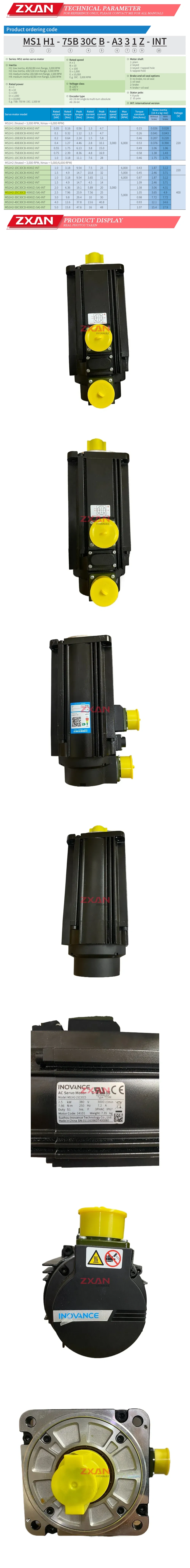 INOVANCE MS1H2-25C30CD-T334R Description