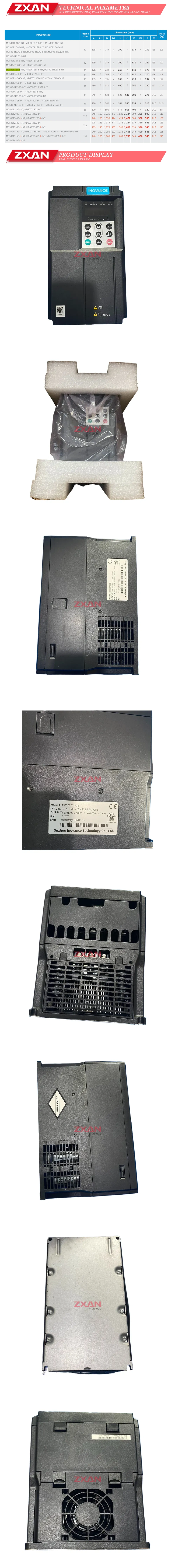 Inovance MD500T7.5GB Description