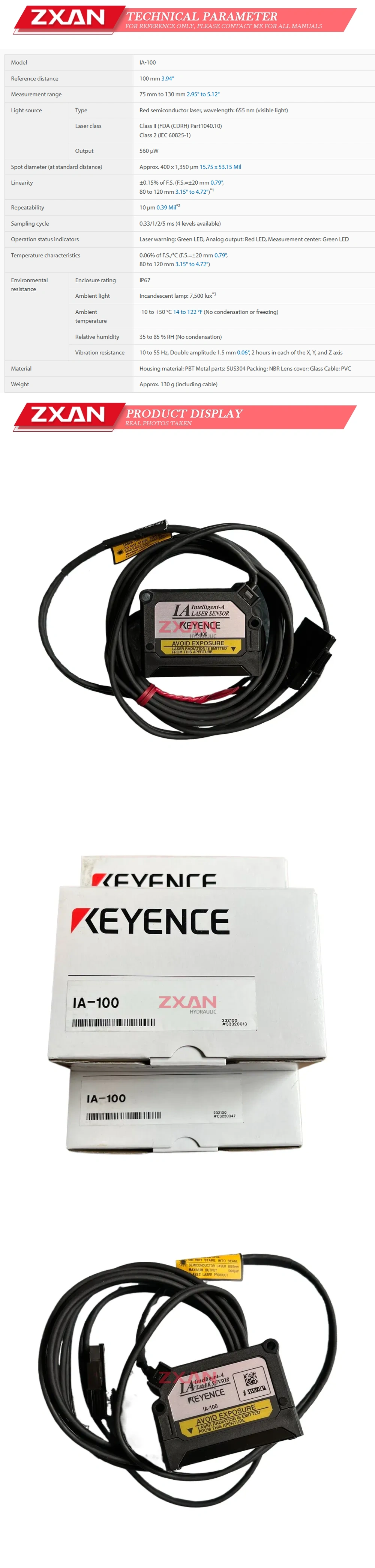 KEYENCE IA-100 Description
