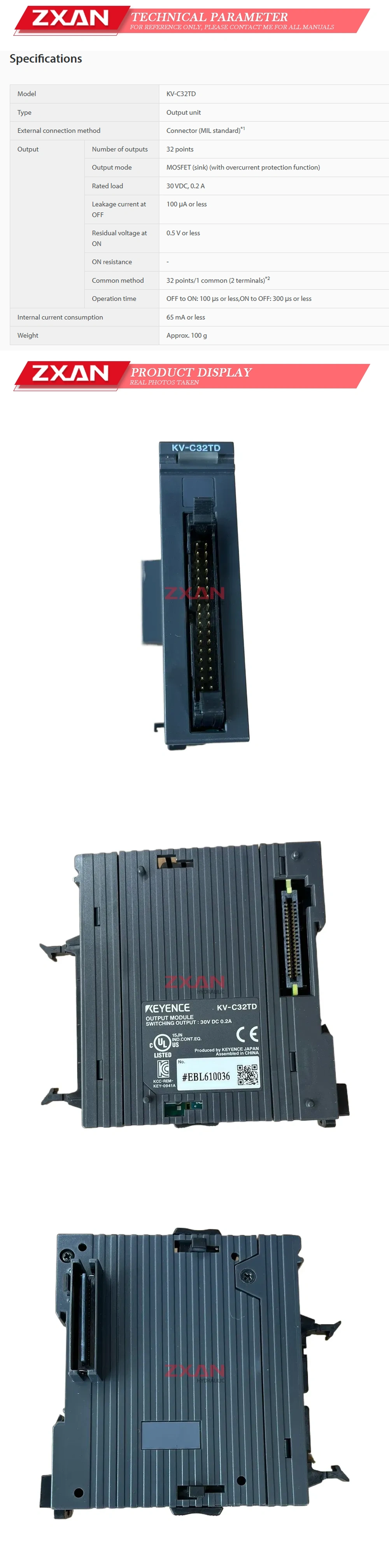 Keyence KV-C32TD Description