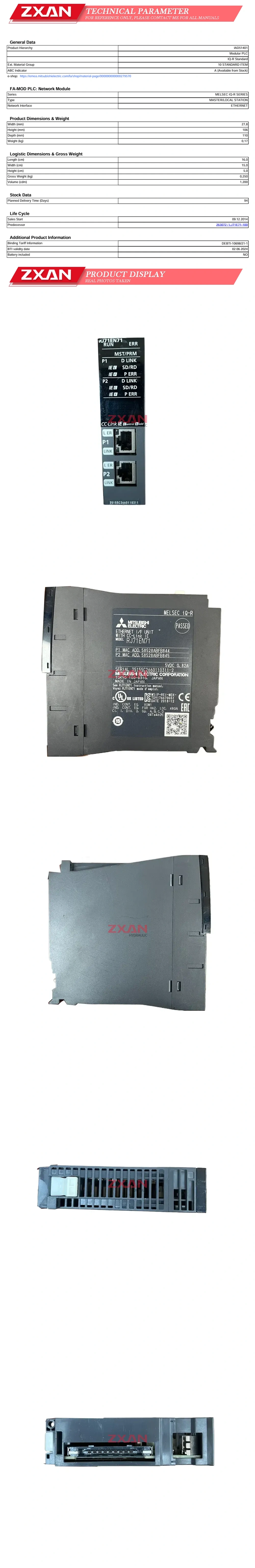 MITSUBISHI ELECTRIC RJ71EN71 Description
