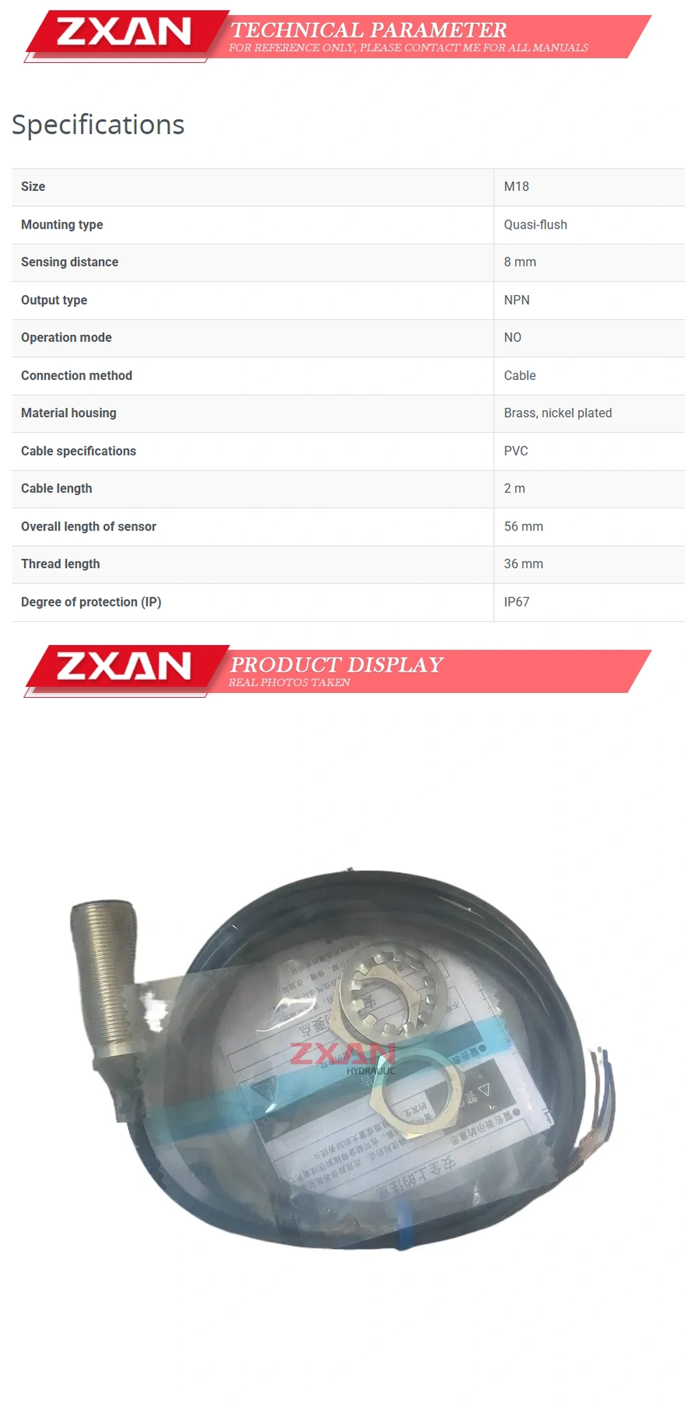 OMRON E2B-M18KS08-WZ-C1 Description