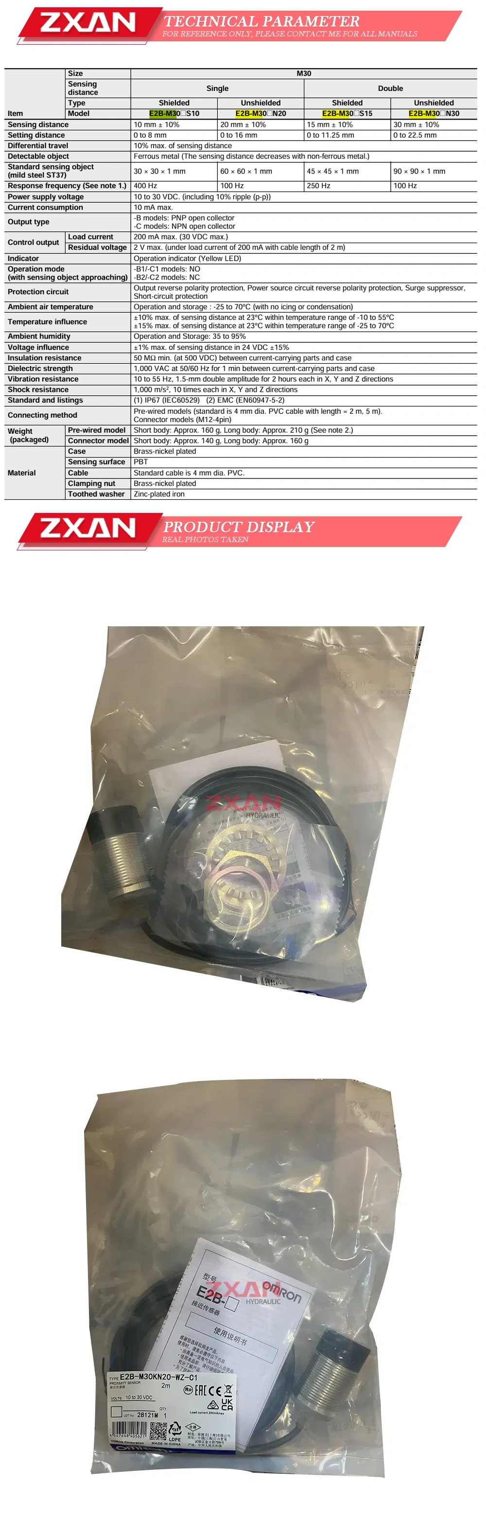 OMRON E2B-M30KN20-WZ-C1 Description