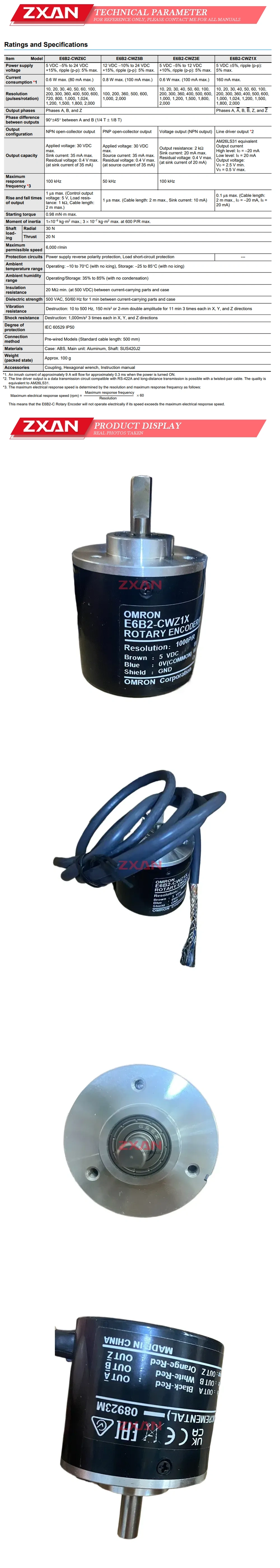 OMRON E6B2-CWZ1X Description