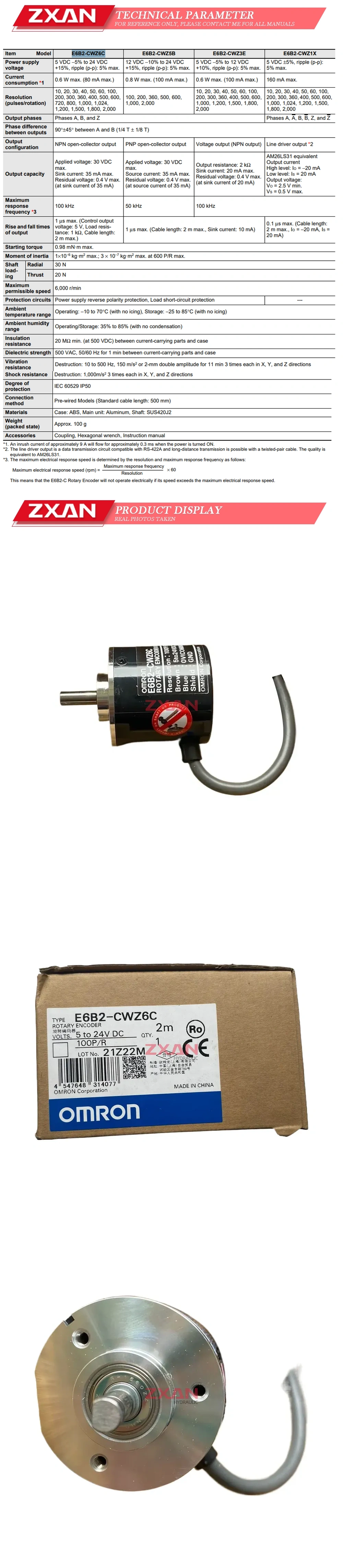 Omron E6B2-CWZ6C Description