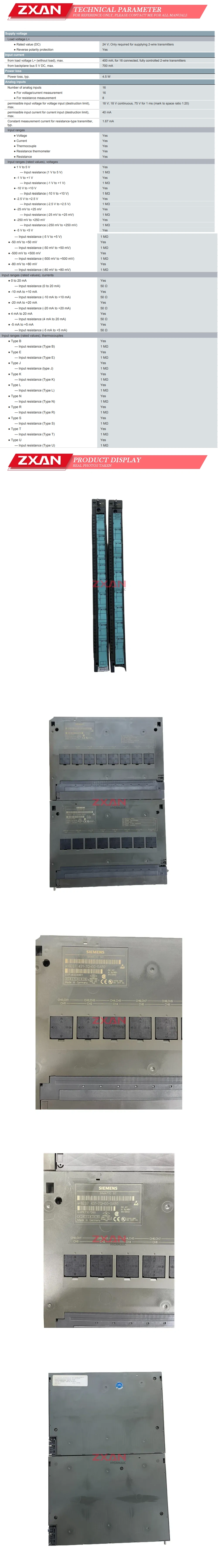SIEMENS 6ES7431-7QH00-0AB0 Description