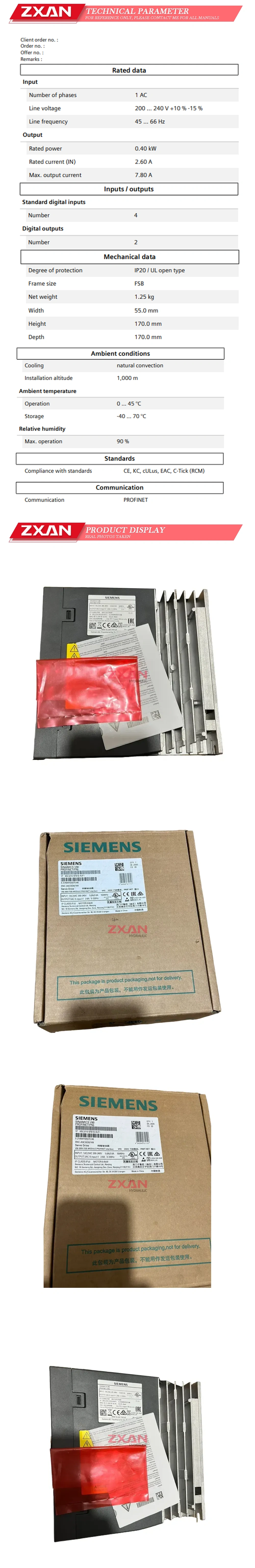SIEMENS 6SL3210-5FB10-4UF1 Description