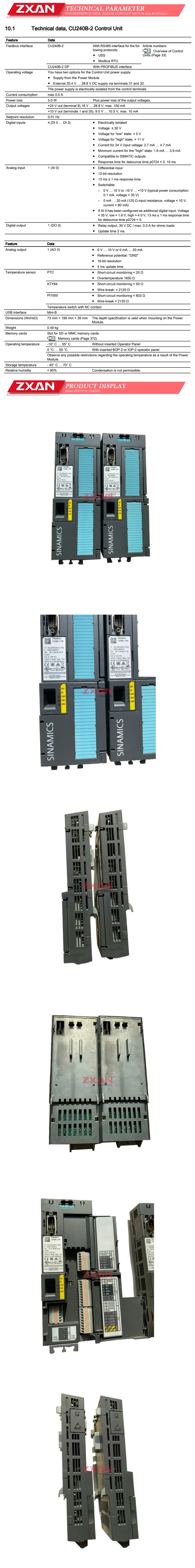 SIEMENS CU240E-2 PN Description