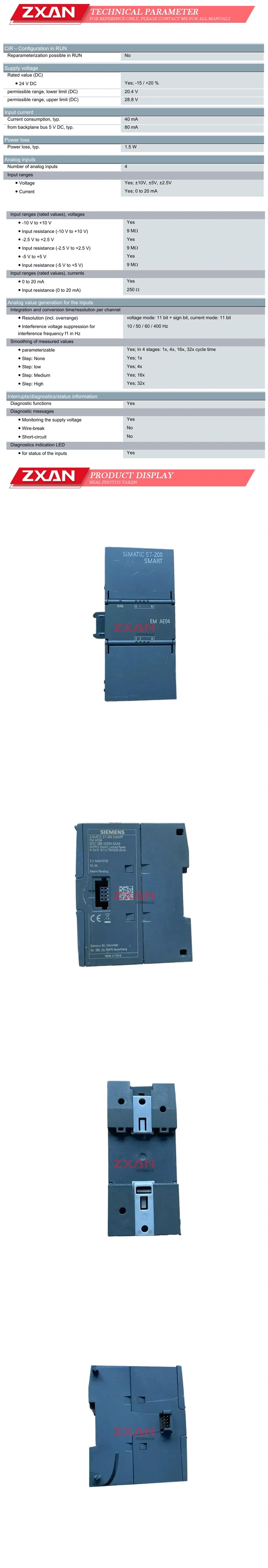 Siemens 6ES7288-3AE04-0AA0 Description