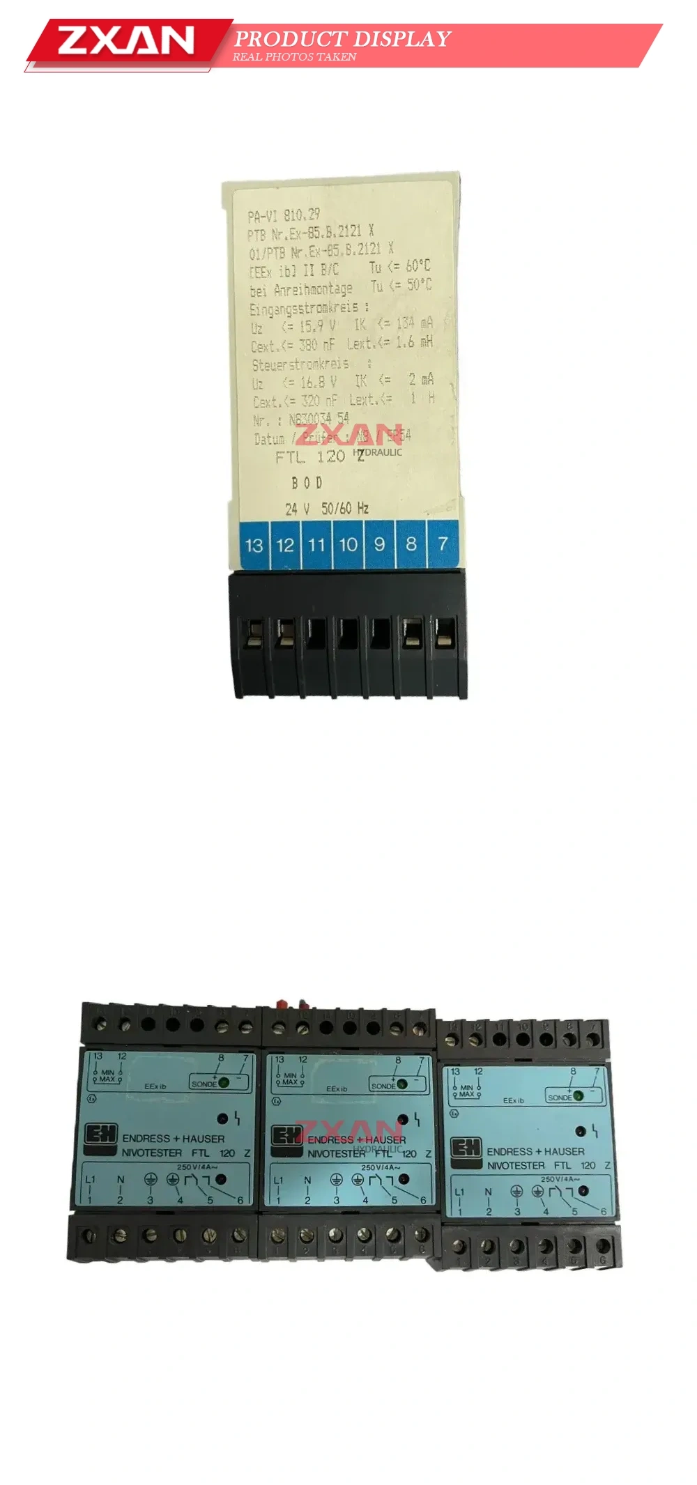 Endress+Hauser FTL 120 Z Level Switch Relay Module / Electronic Insert Description