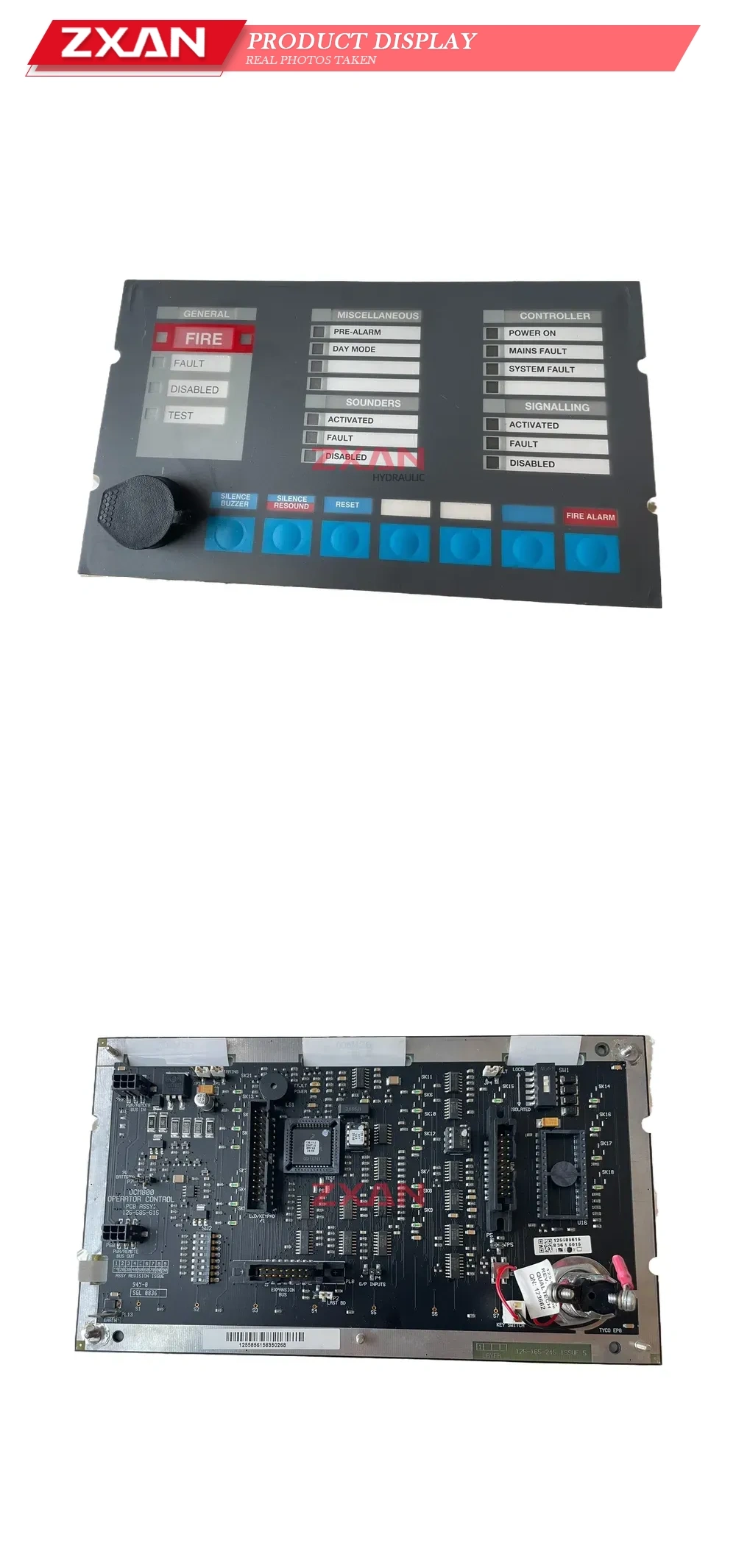 Galaxy DC1500 Fire Alarm Operator Control Panel Description