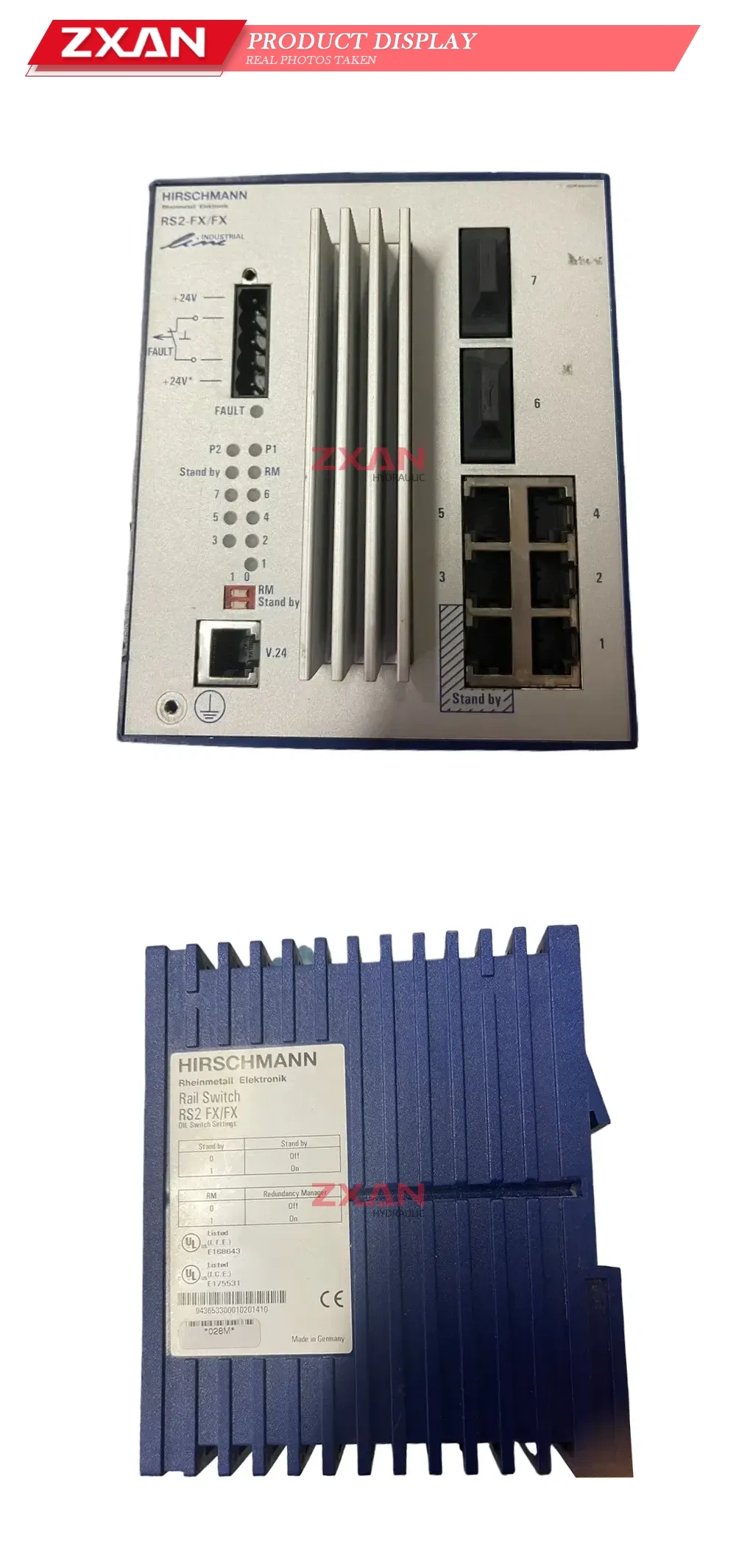 Hirschmann RS2-FX/FX Industrial Ethernet Rail Switch Description