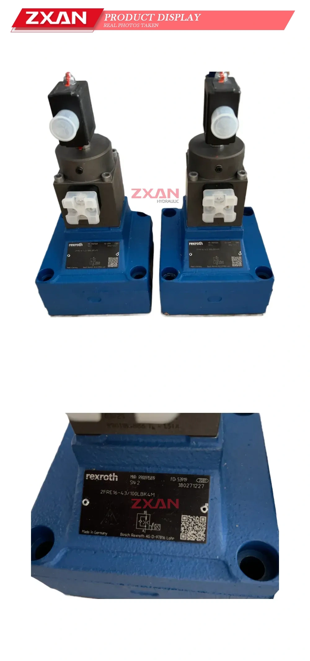 Rexroth 2FRE16-43/100LBK4M Hydraulic Flow Control Valve Description