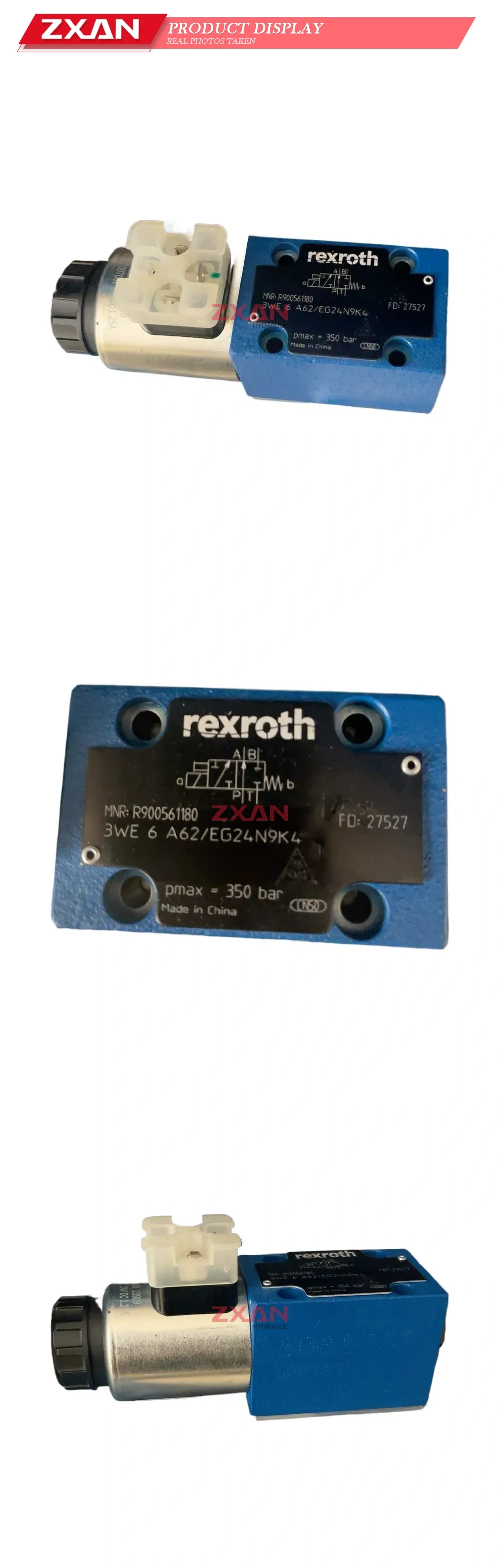 Rexroth 3WE 6 A62/EG24N9K4 Solenoid Directional Valve Description