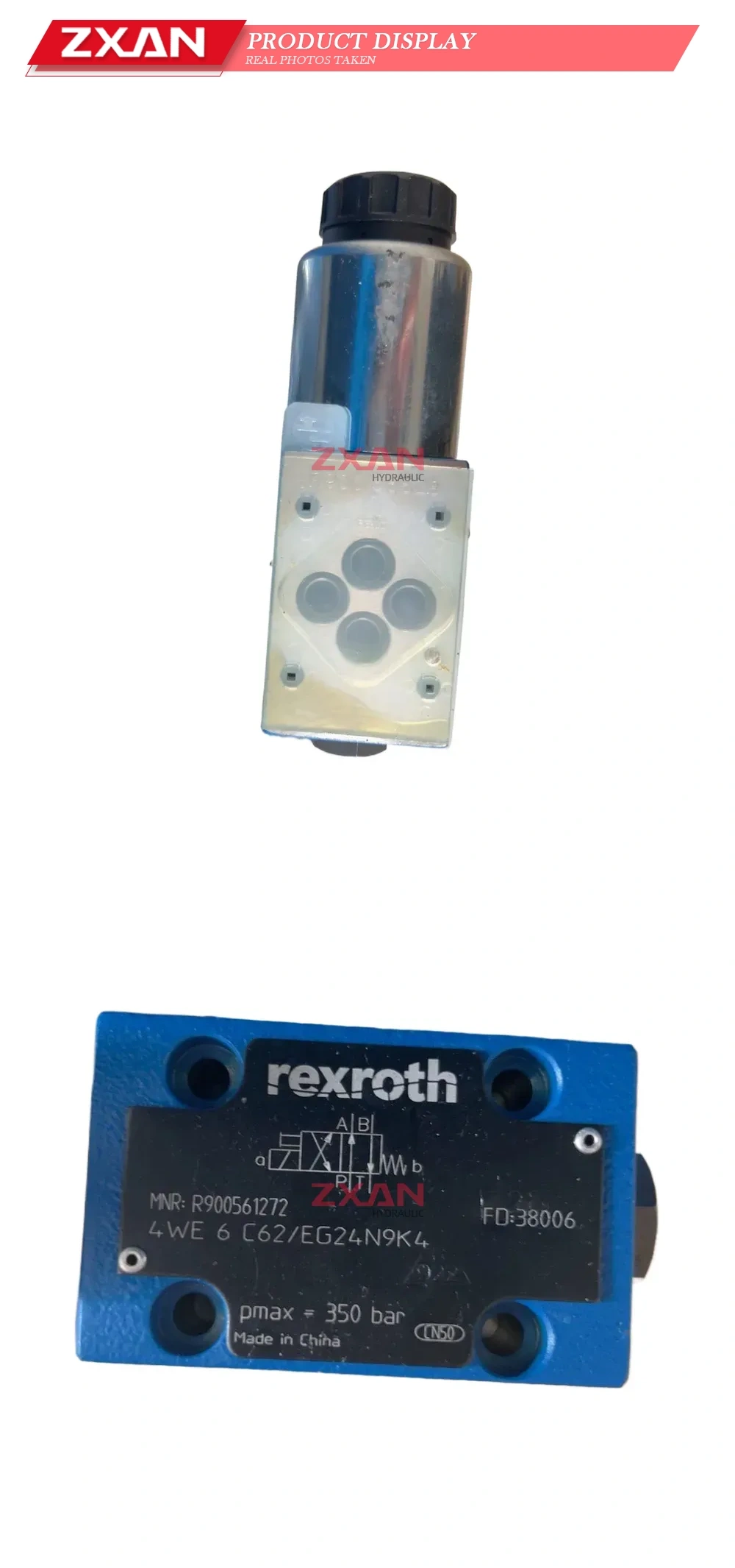 Rexroth 4WE 6 C62/EG24N9K4 Hydraulic Directional Control Valve Description