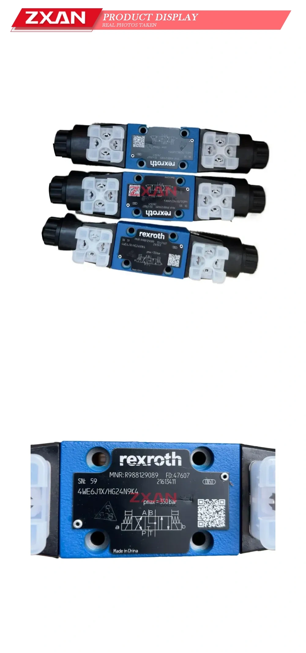 Rexroth 4WE6J1X/HG24N9K4 Hydraulic Directional Control Valve Description