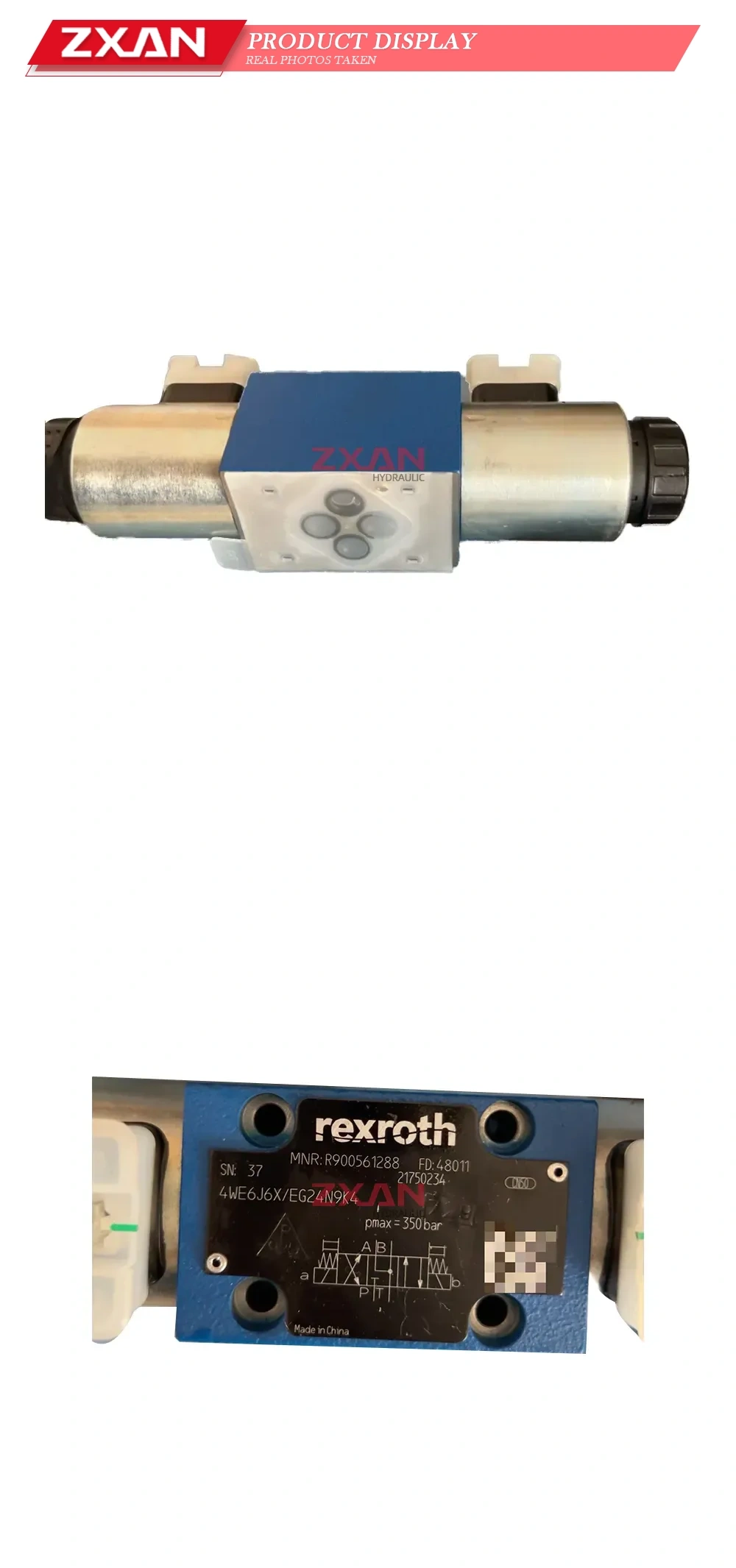 Rexroth 4WE6J6X/EG24N9K4 Hydraulic Directional Control Valve Description