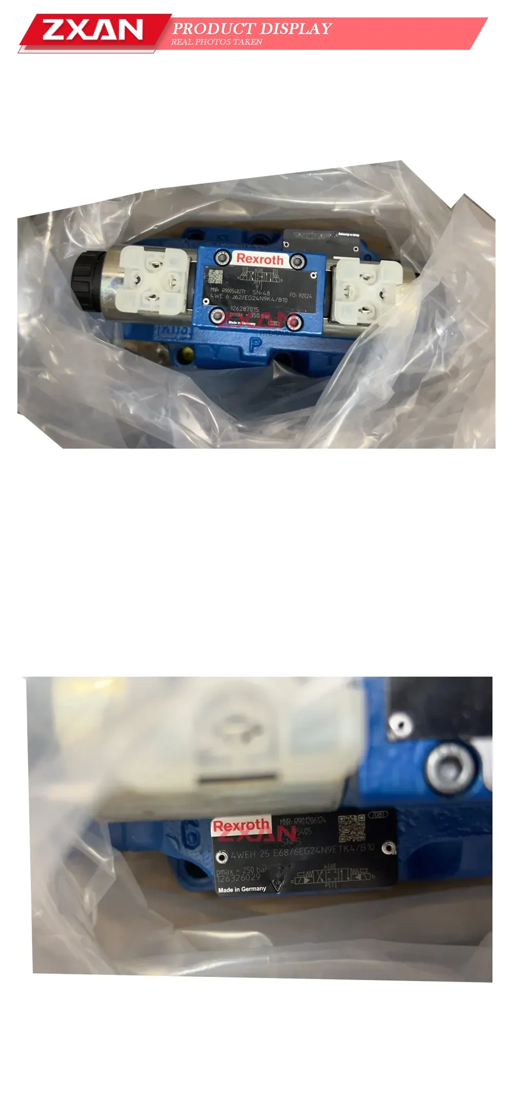 Rexroth 4WEH 25 E68/6EG24N9ETK4/B10 Hydraulic Directional Control Valve Description