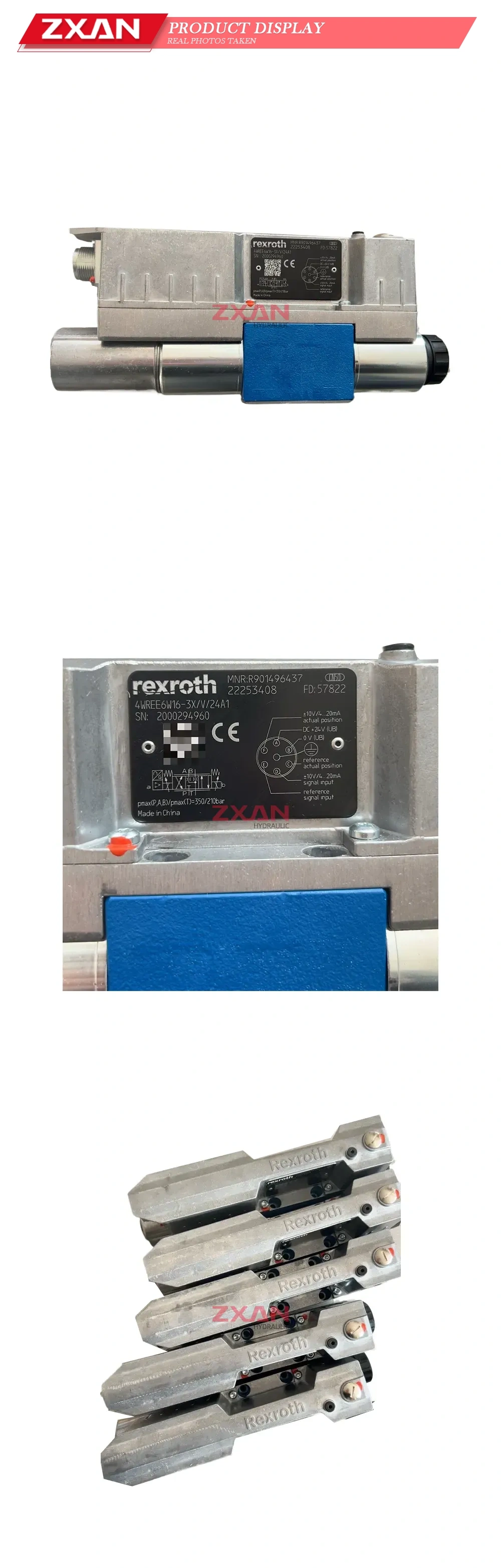Rexroth 4WREE6W16-3X/V/24A1 Proportional Directional Control Valve Description