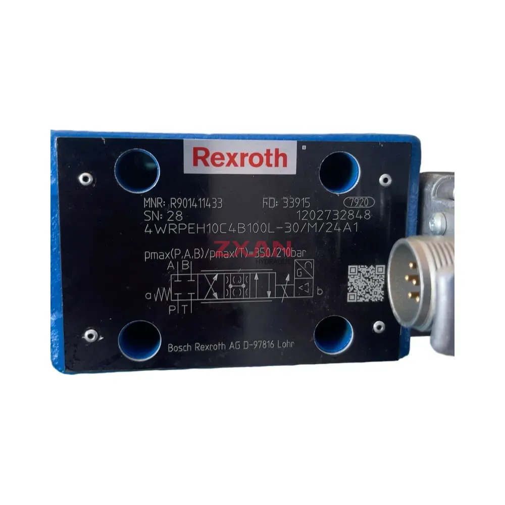 Rexroth 4WRPEH10C4B100L-30-M-24A1 Proportional Directional Valve-img1 Rexroth 4WRPEH10C4B100L-30/M/24A1 Proportional Directional Valve