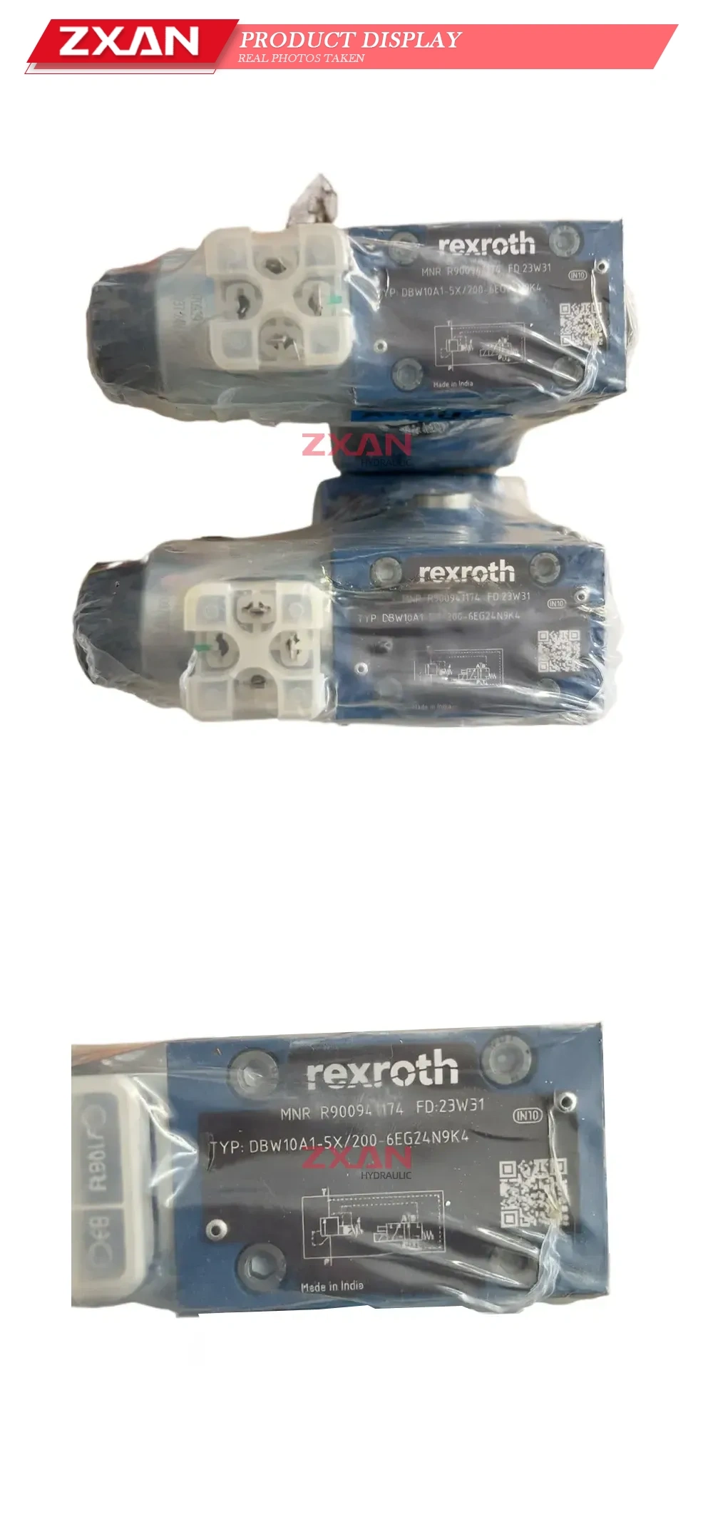 Rexroth DBW10A1-5X/200-6EG24N9K4 Hydraulic Pilot Operated Pressure Relief Valve Description