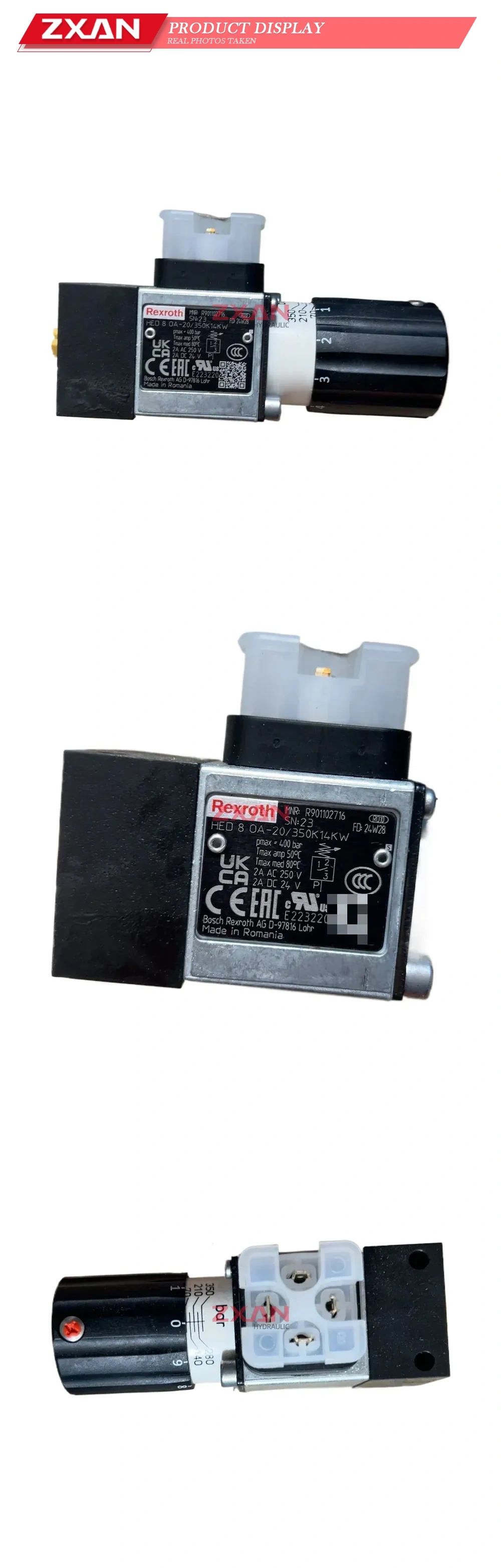 Rexroth HED 8 OA-20/350K14KW Hydraulic Pressure Switch Description