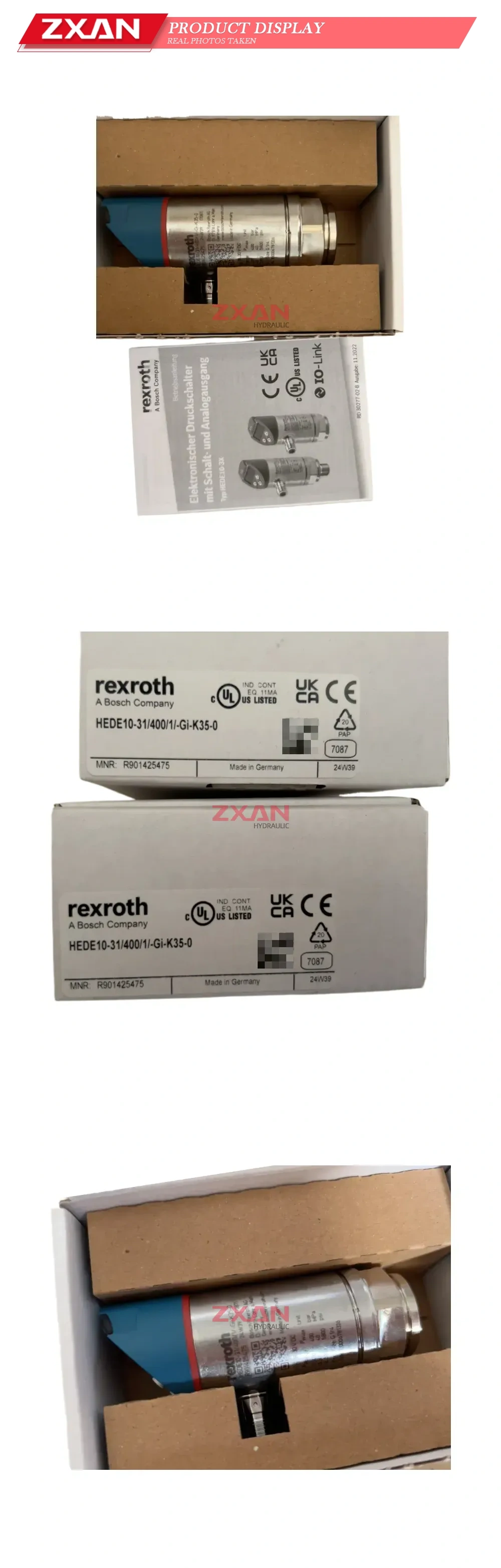 Rexroth HEDE10-3X/400/1/G1-K35-0 Electronic Pressure Switch Description