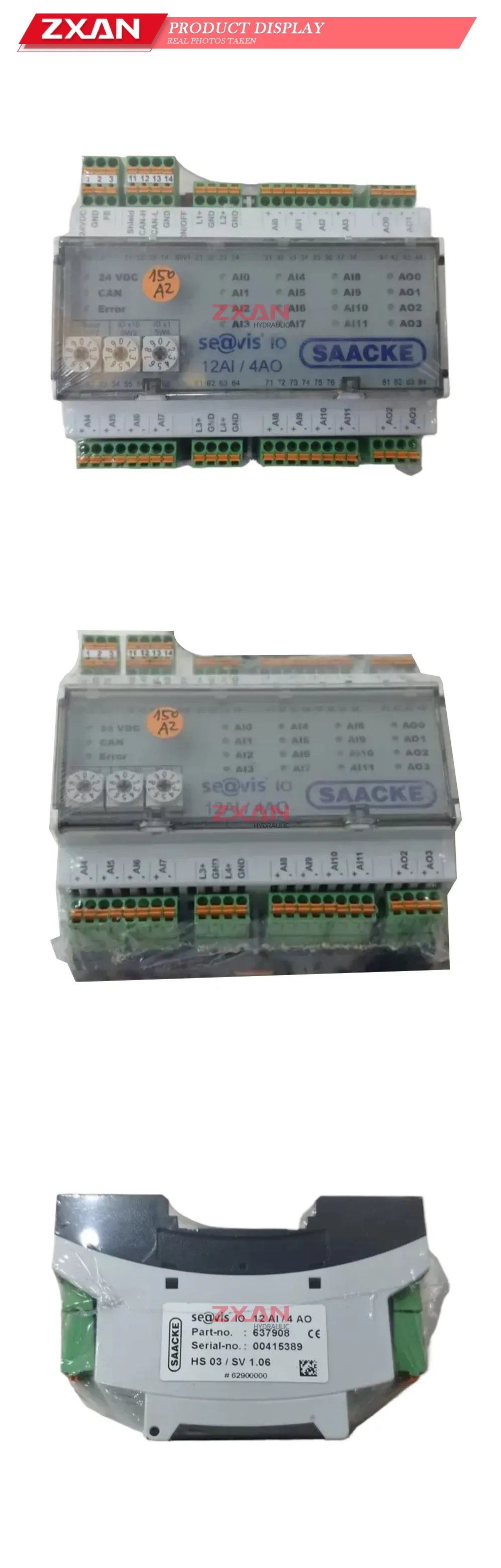 SAACKE se@vis IO 12 AI / 4 AO (Part-no. 637908) Analog I/O Module Description