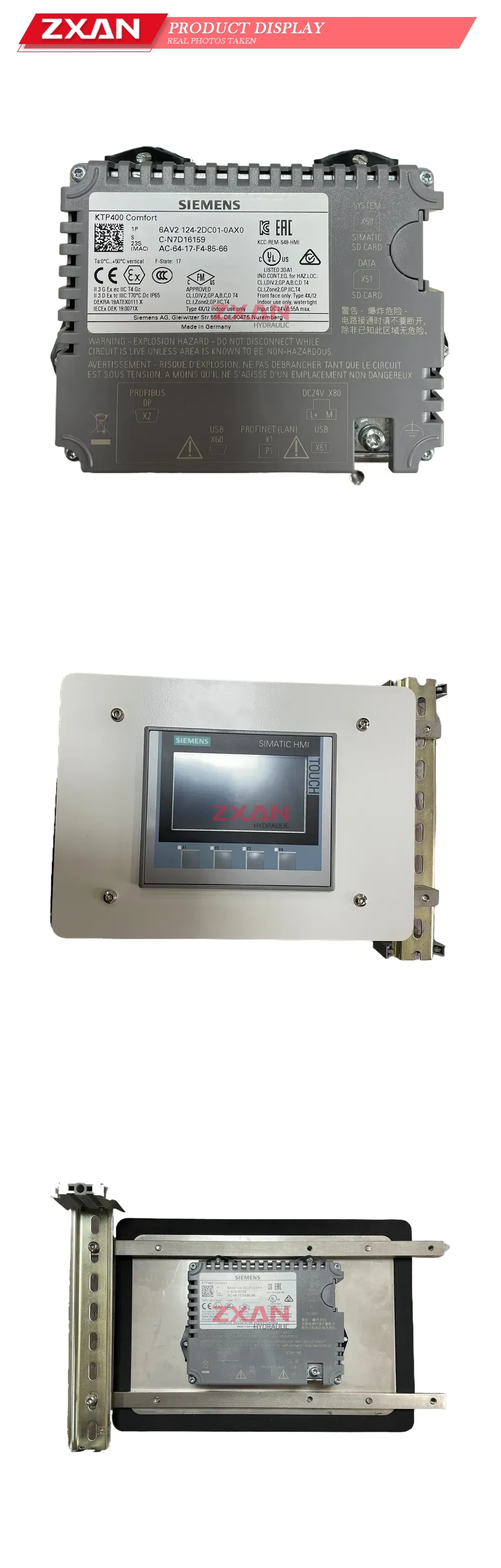 Siemens 6AV2 124-2DC01-0AX0 SIMATIC HMI KTP400 Comfort Touch Panel Description