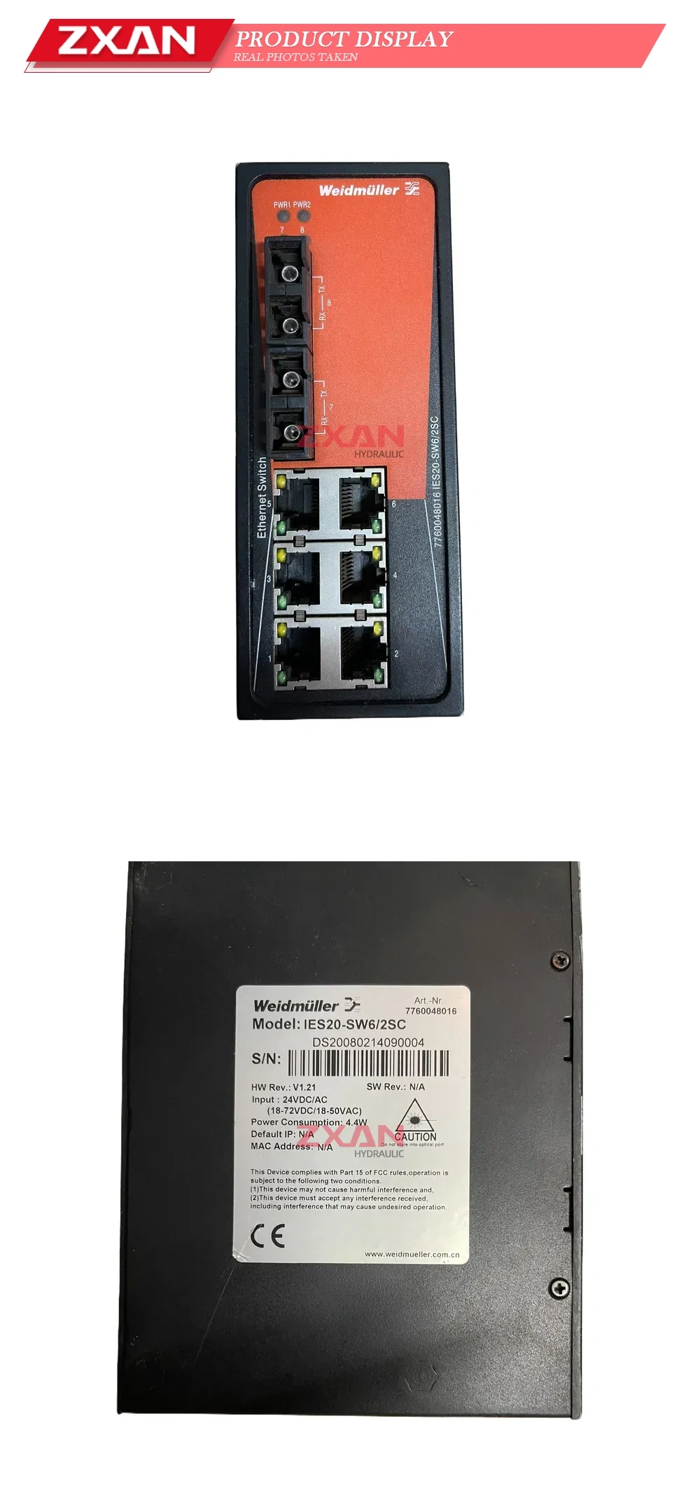 Weidmüller IES20-SW6/2SC Industrial Ethernet Switch Description