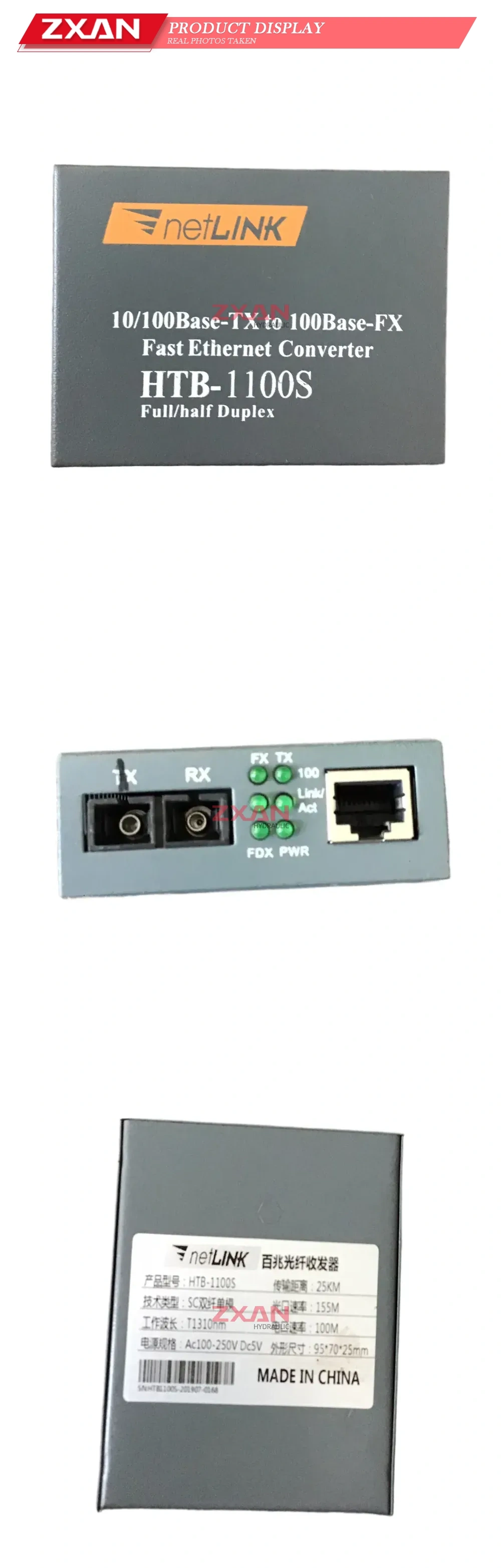 netLINK HTB-1100S Fast Ethernet Converter Description