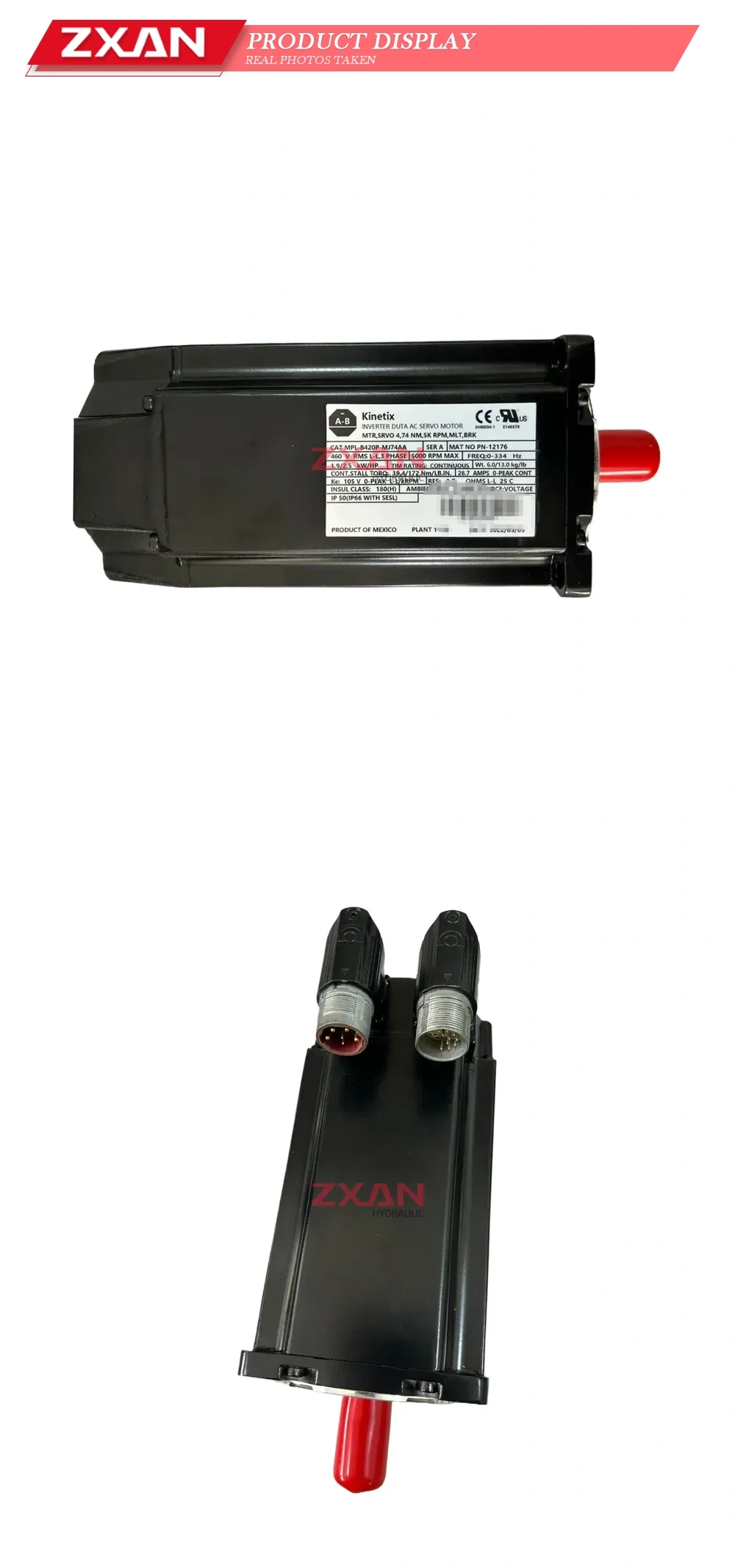 Allen-Bradley MPL-B420P-MJ74AA AC Servo Motor Description