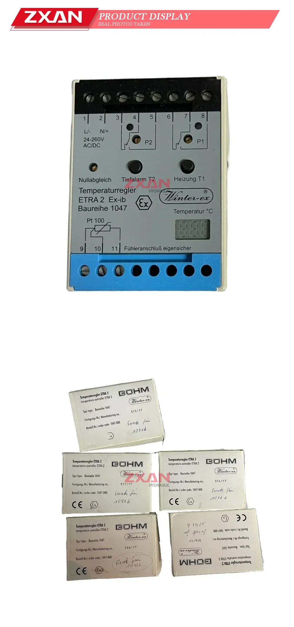 BOHM ETRA 2 Baureihe 1047 Temperature Controller Description
