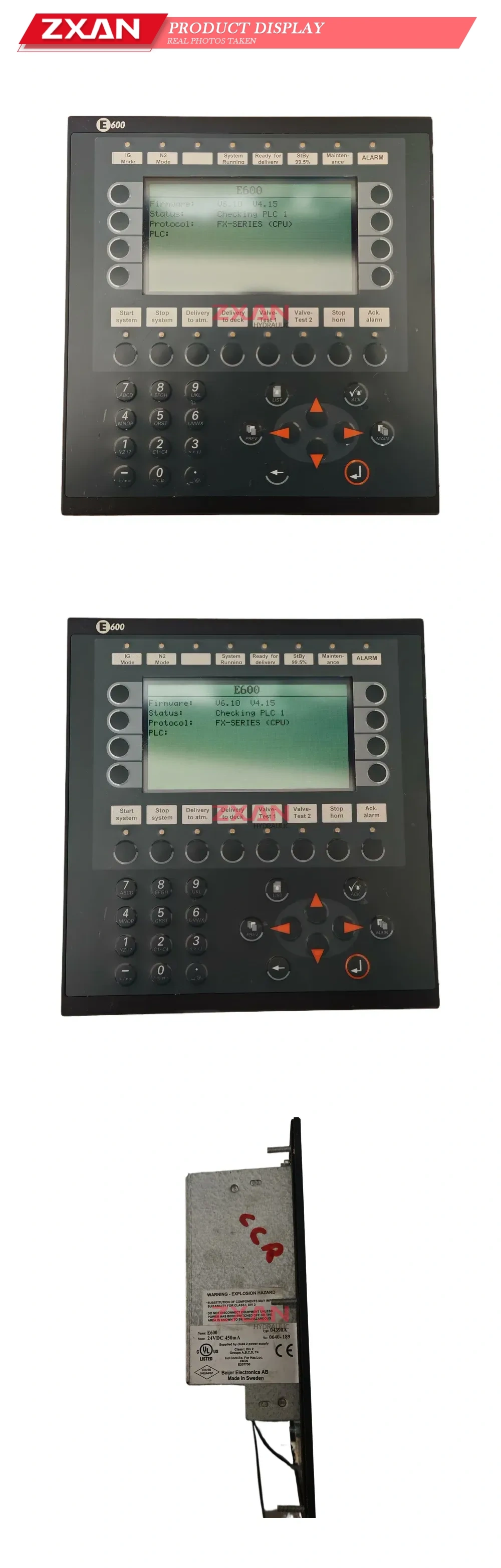 Beijer Electronics E600 Industrial Control Panel Description