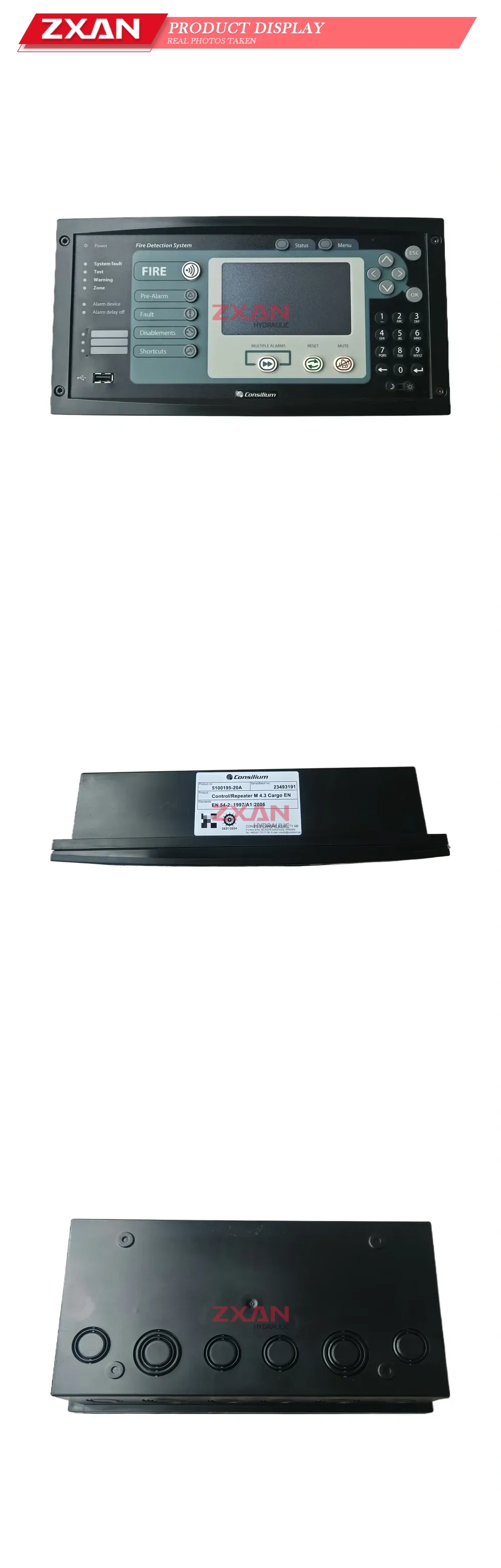 Consilium 5100195-20A Fire Detection Control Panel / Repeater Description