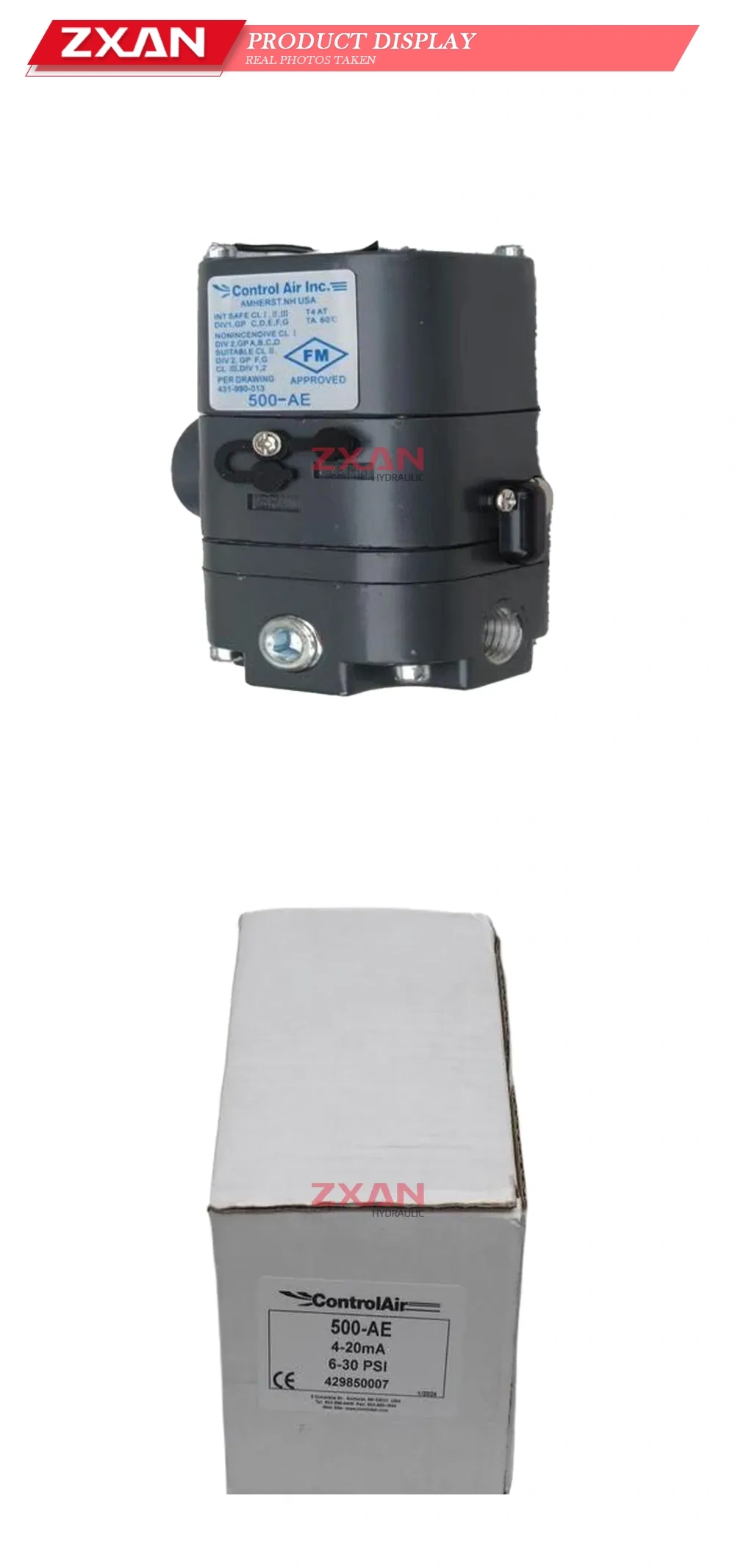 Control Air 500-AE Electro-Pneumatic Transducer Description