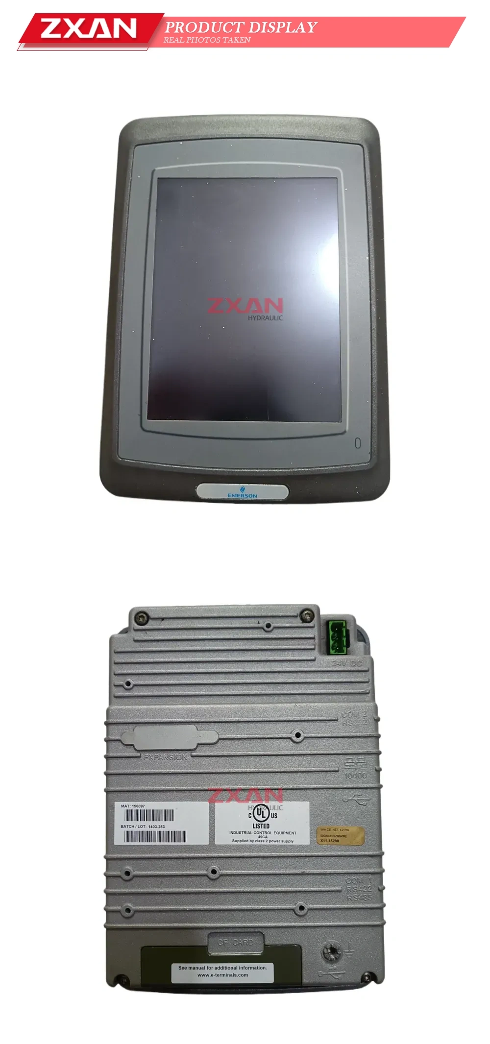 EMERSON MAT: 156097 Industrial Control Terminal Description