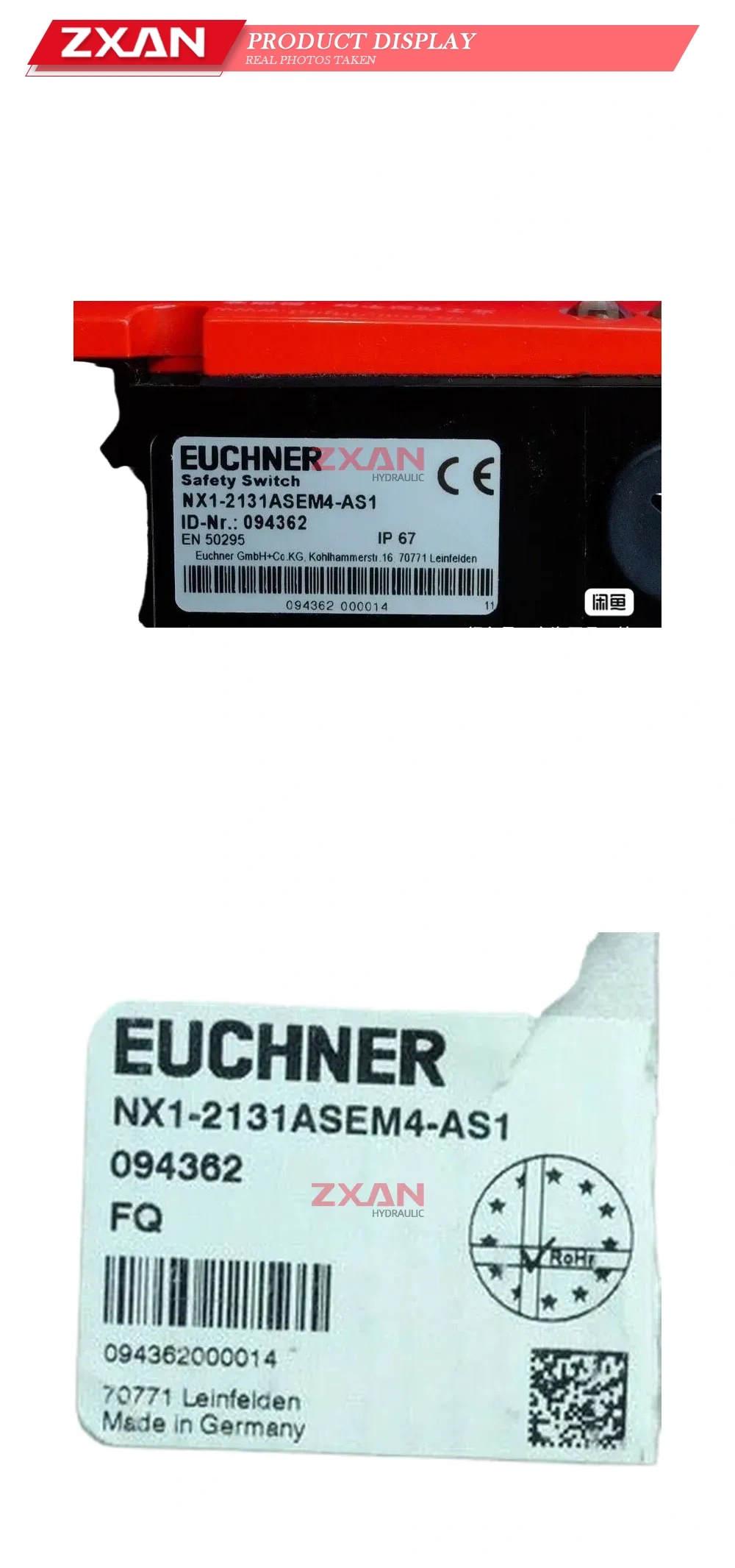 EUCHNER NX1-2131ASEM4-AS1 Safety Switch Description