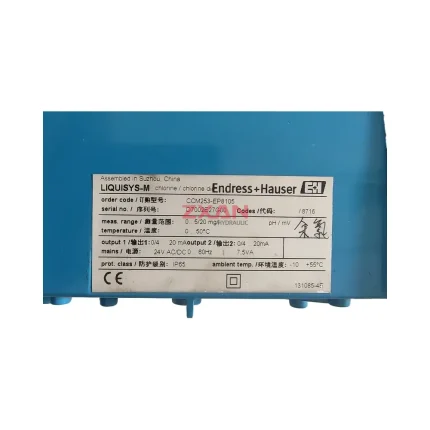 Endress+Hauser CCM253-EP8105 Liquisys-M Chlorine/Chlorine Dioxide Transmitter