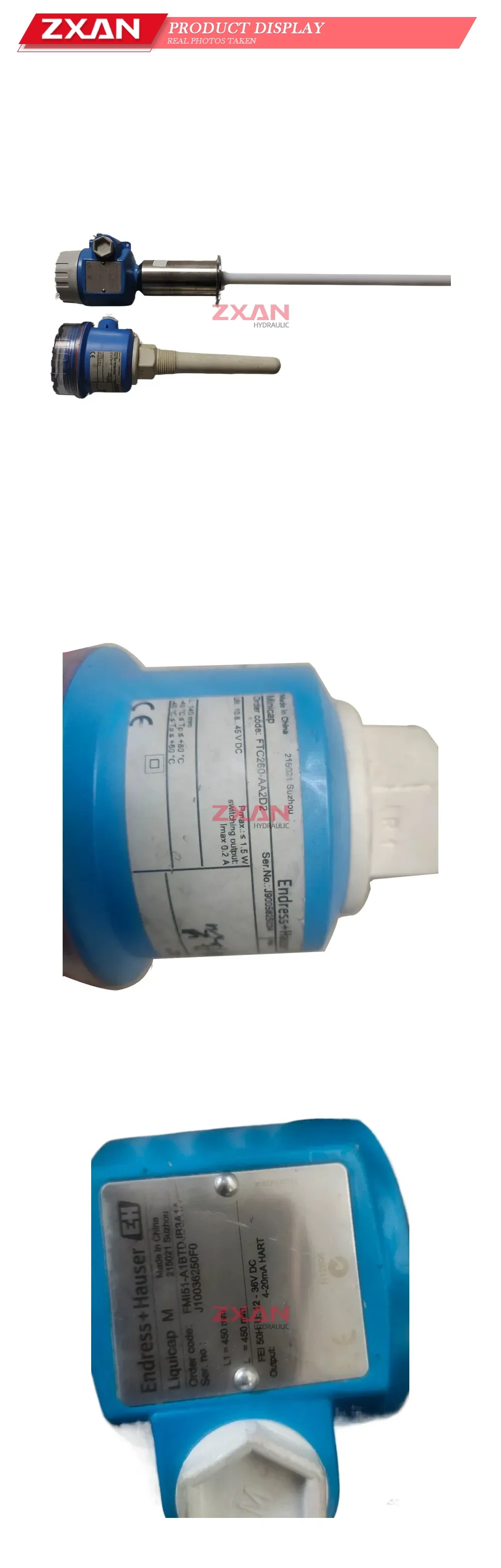 Endress+Hauser FMI51-A1BTDJB3A1A / FTC260-AA2D2 Capacitance Level Switch / Transmitter Description
