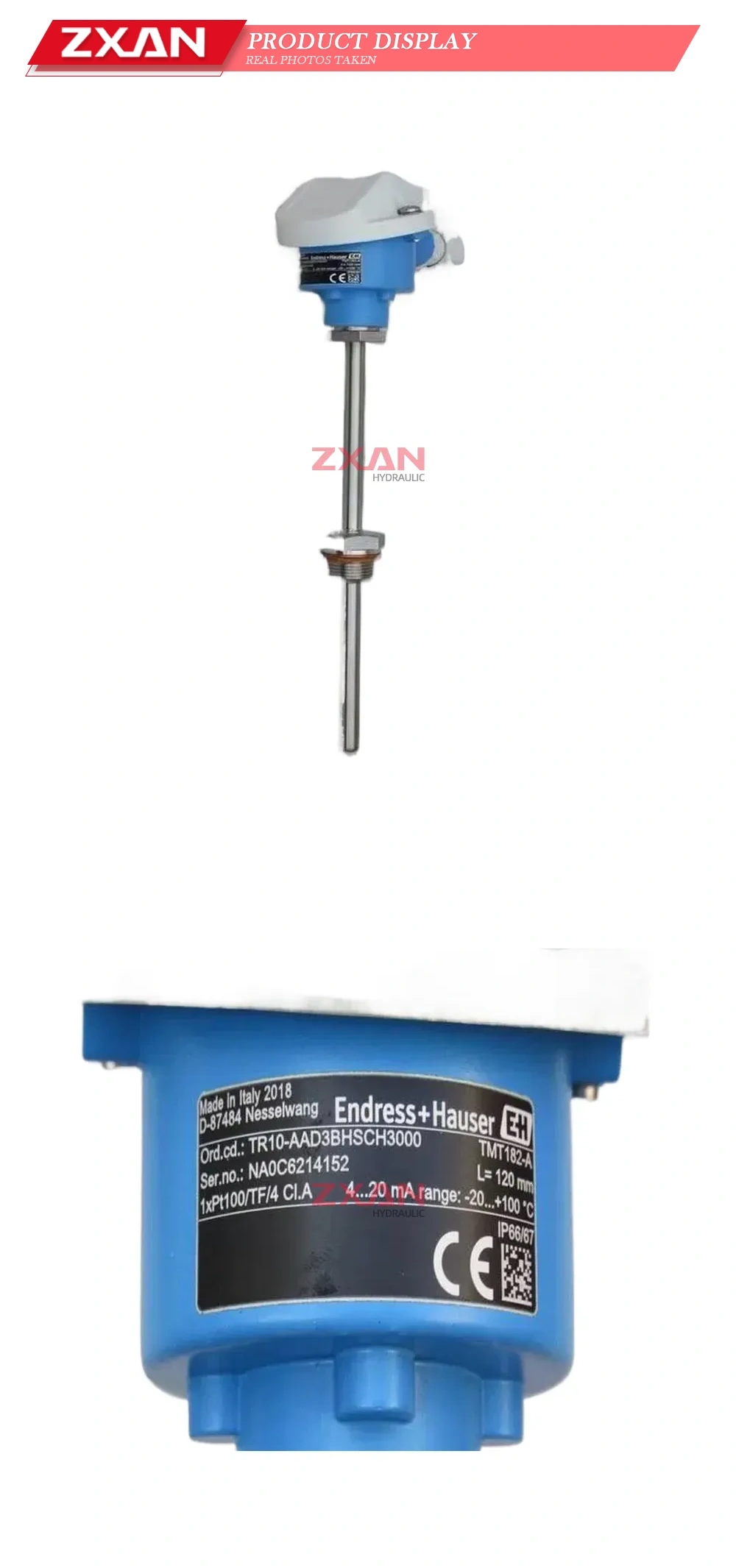 Endress+Hauser TR10-AAD3BHSCH3000 Temperature Transmitter / Resistance Thermometer Description