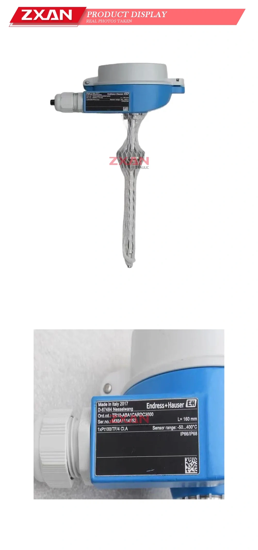 Endress+Hauser TR10-ABA1CARDC3000 Resistance Thermometer Description