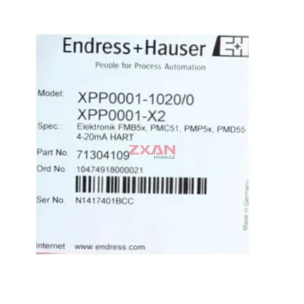 Endress+Hauser XPP0001-X2 HART Transmitter Electronics Plug-in Module
