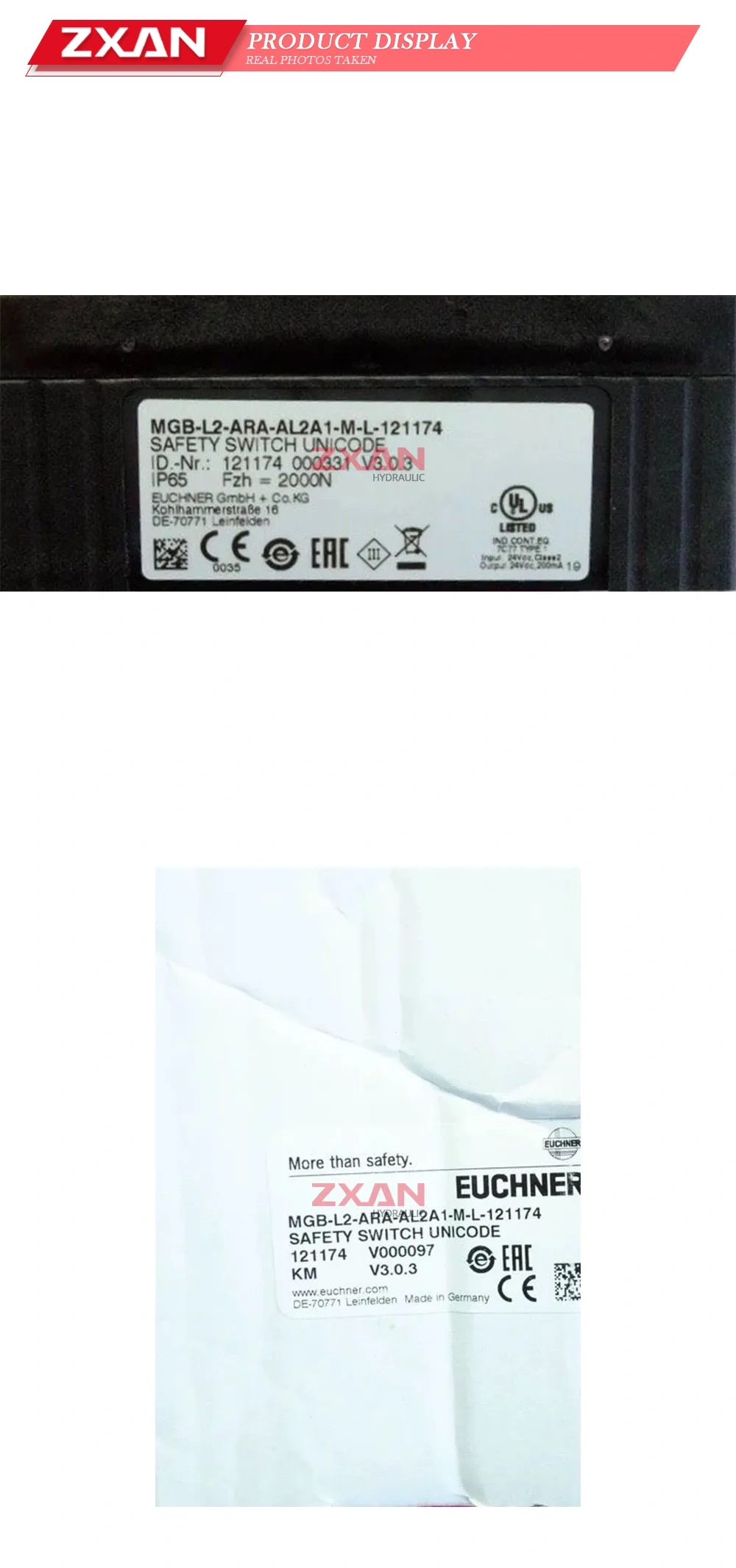 Euchner MGB-L2-ARA-AL2A1-M-L-121174 Safety Switch Description