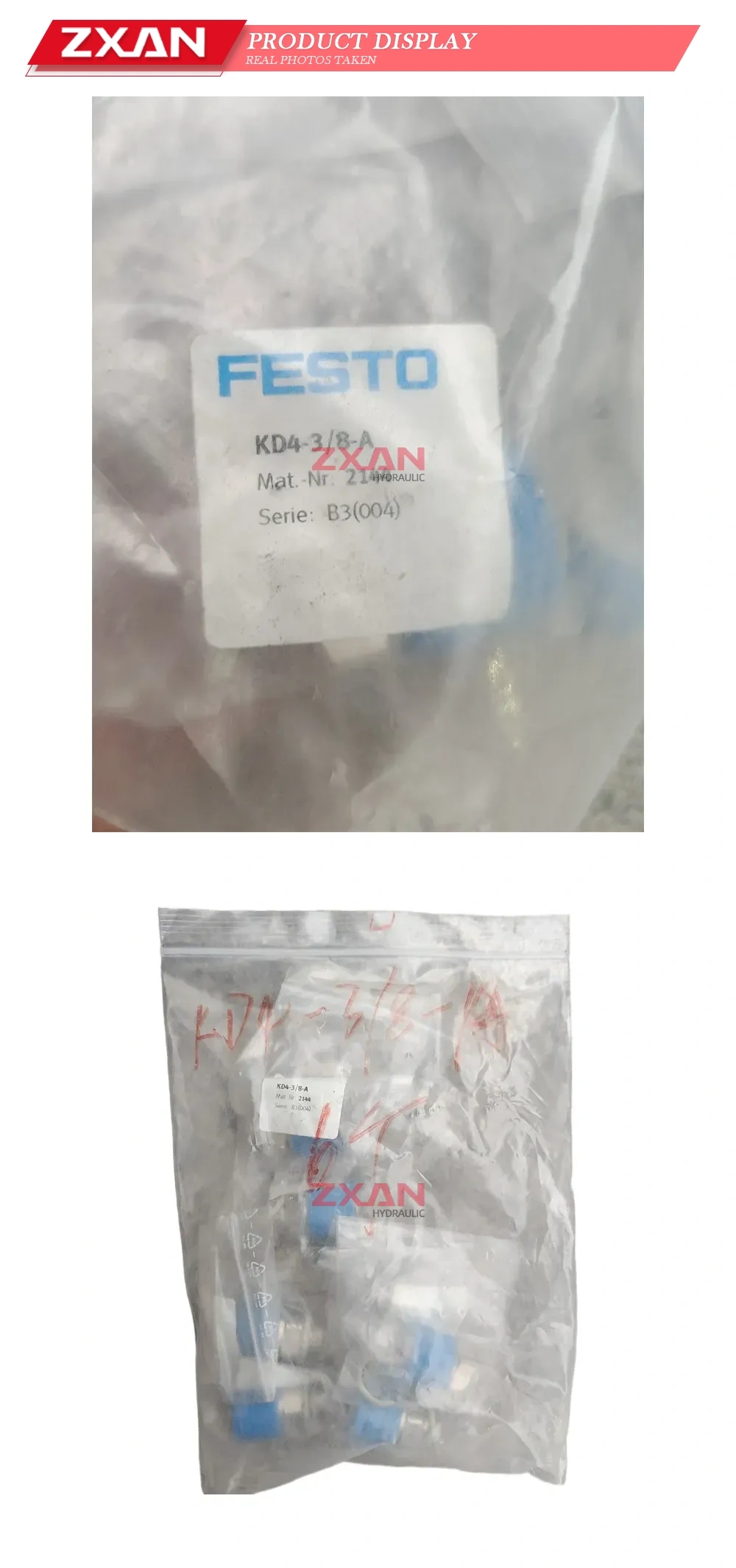 FESTO KD4-3/8-A Pneumatic Screw-in Fitting Description
