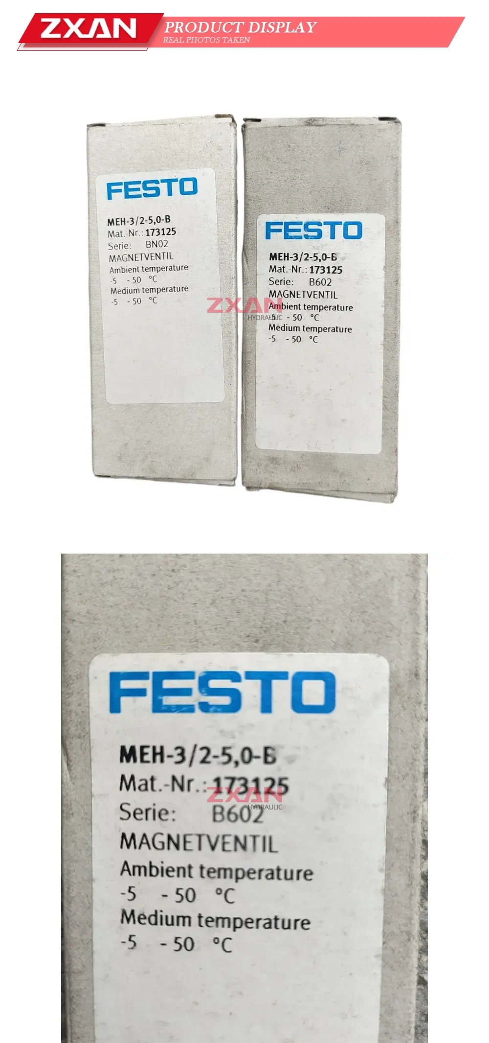 FESTO MEH-3/2-5,0-B Solenoid Valve Description